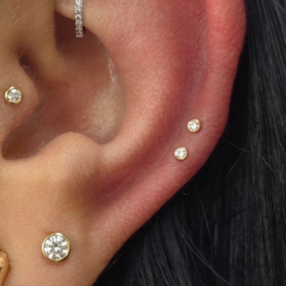 Mid-Helix Piercing at The Piercing Bar in Mcallen, TX