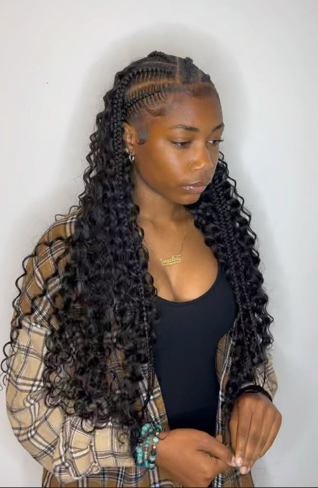 Feed-in Front & Weave In Back