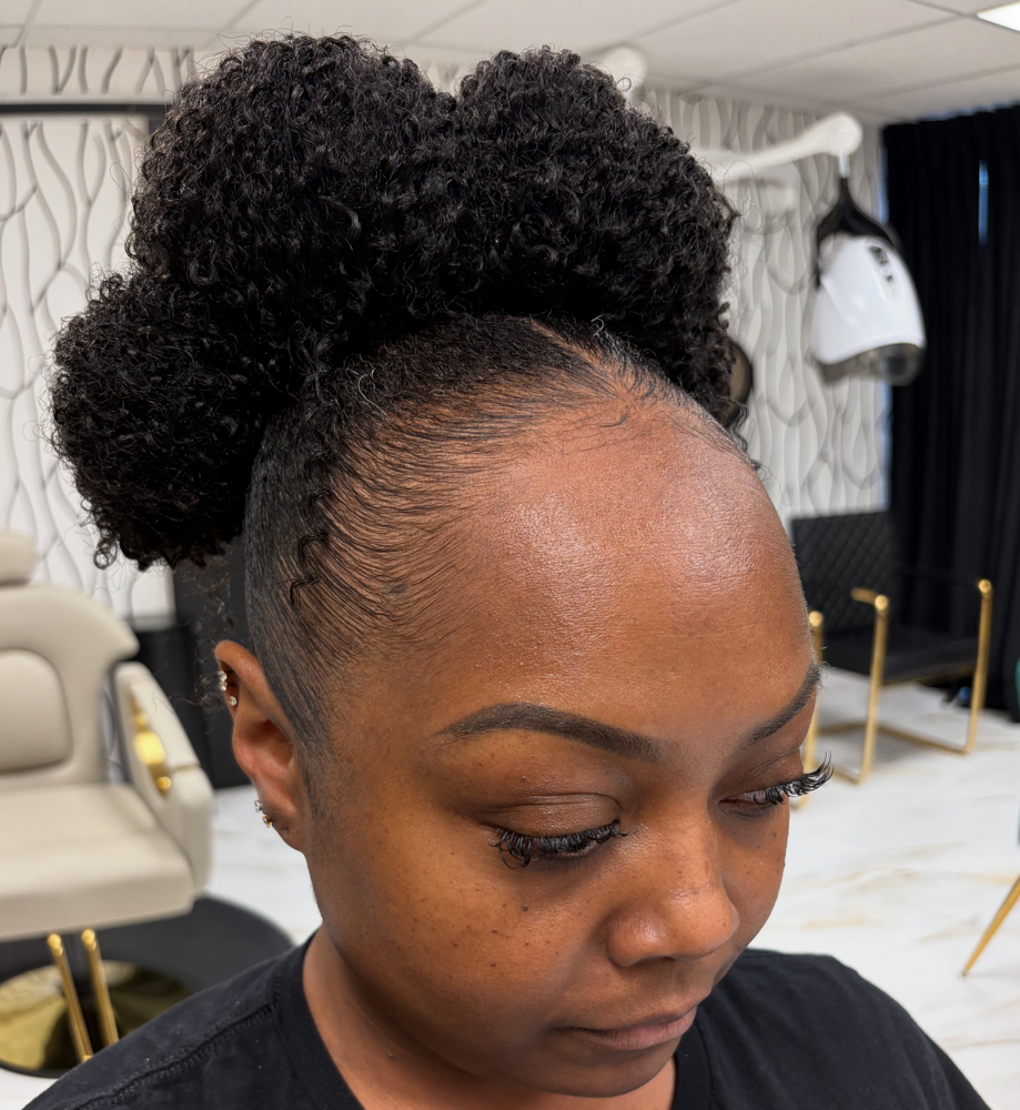 Natural Updo at @gg.on.hair in Louisville, KY