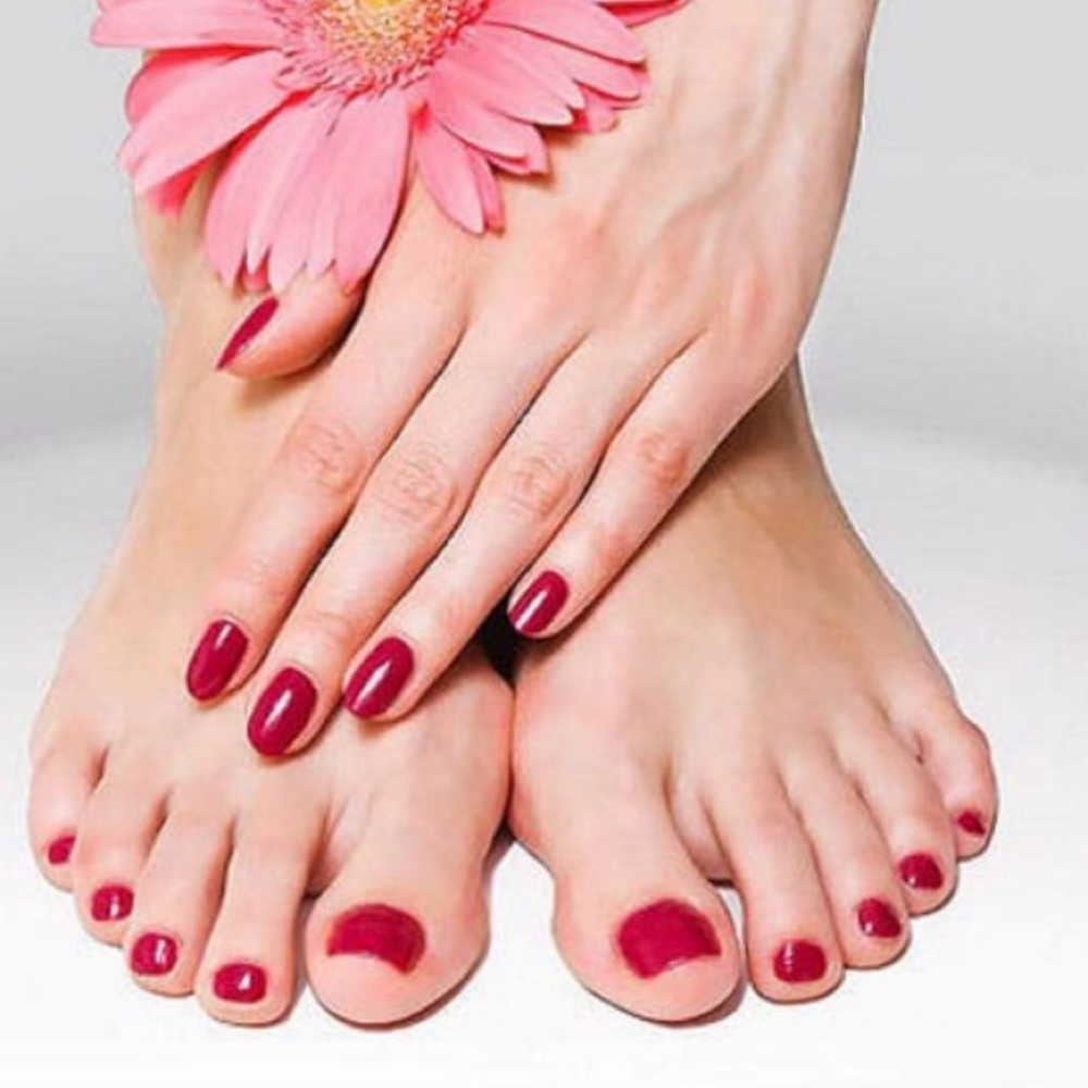 Toe Color Change + Cuticle Care at Divina Nail Lounge in Round Rock, TX