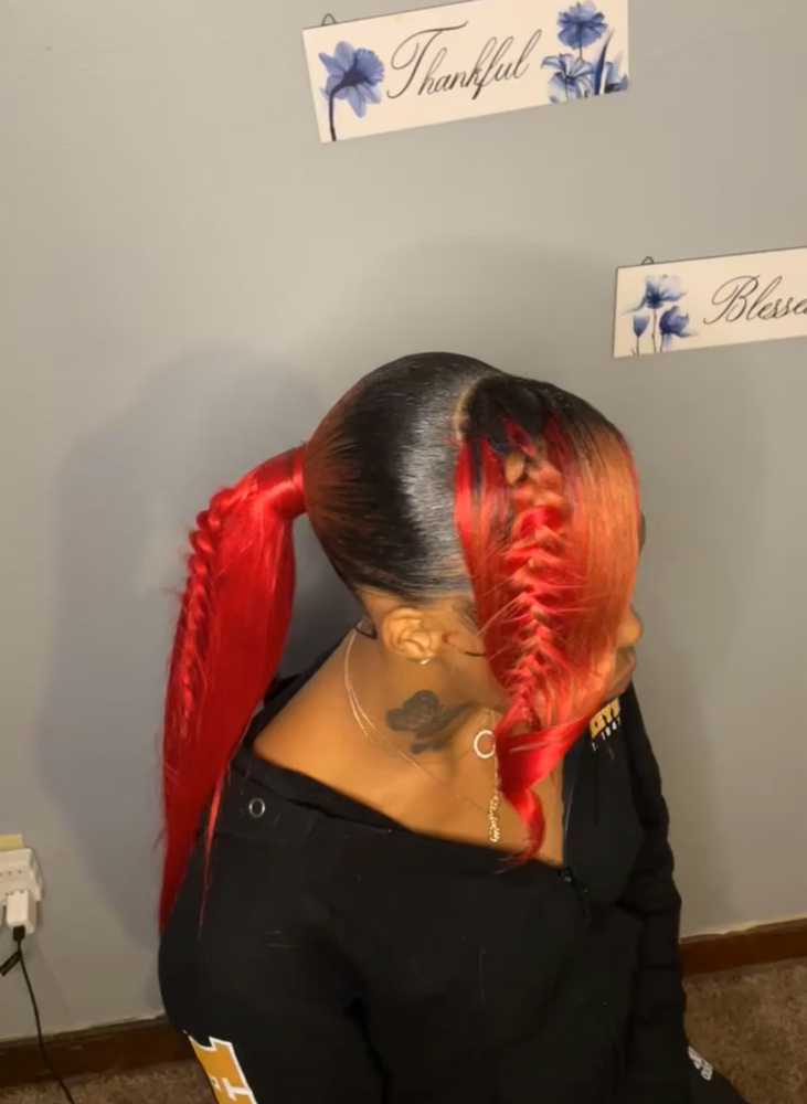 Sleek Ponytail With Bang