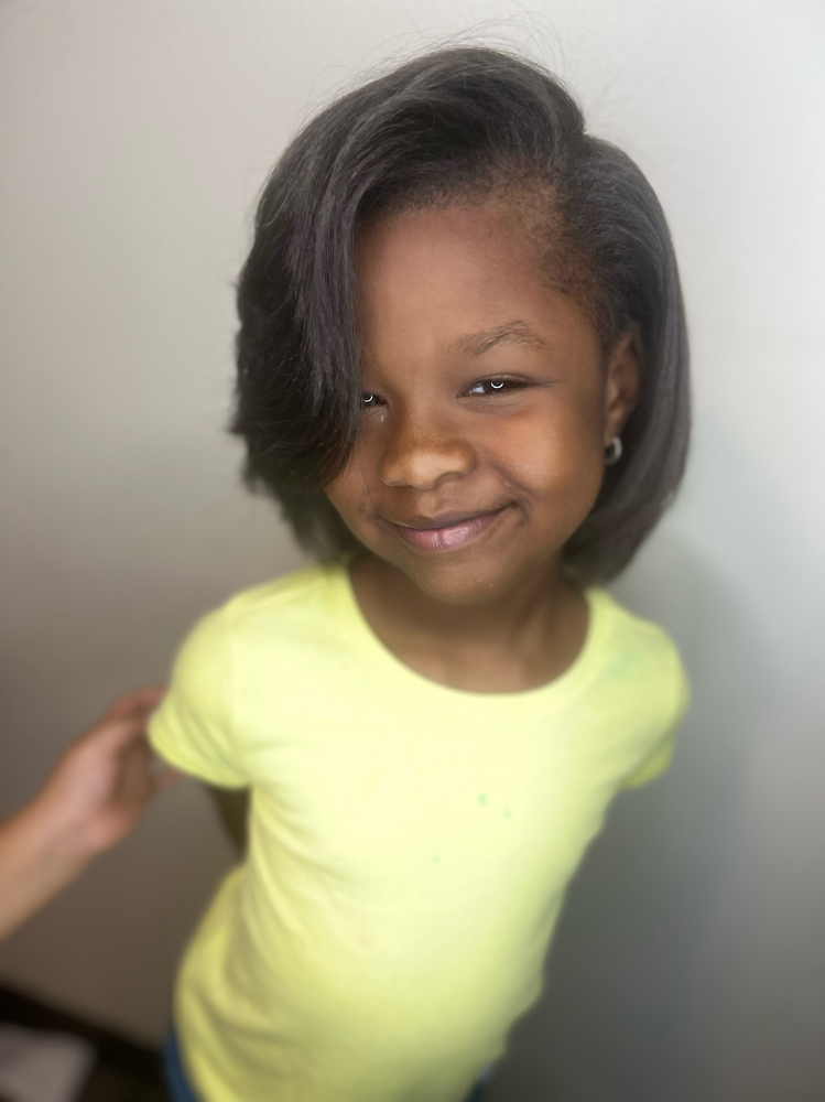 (4-12)Kids Silkpress at BraidsByChardonnay in Milwaukee, WI