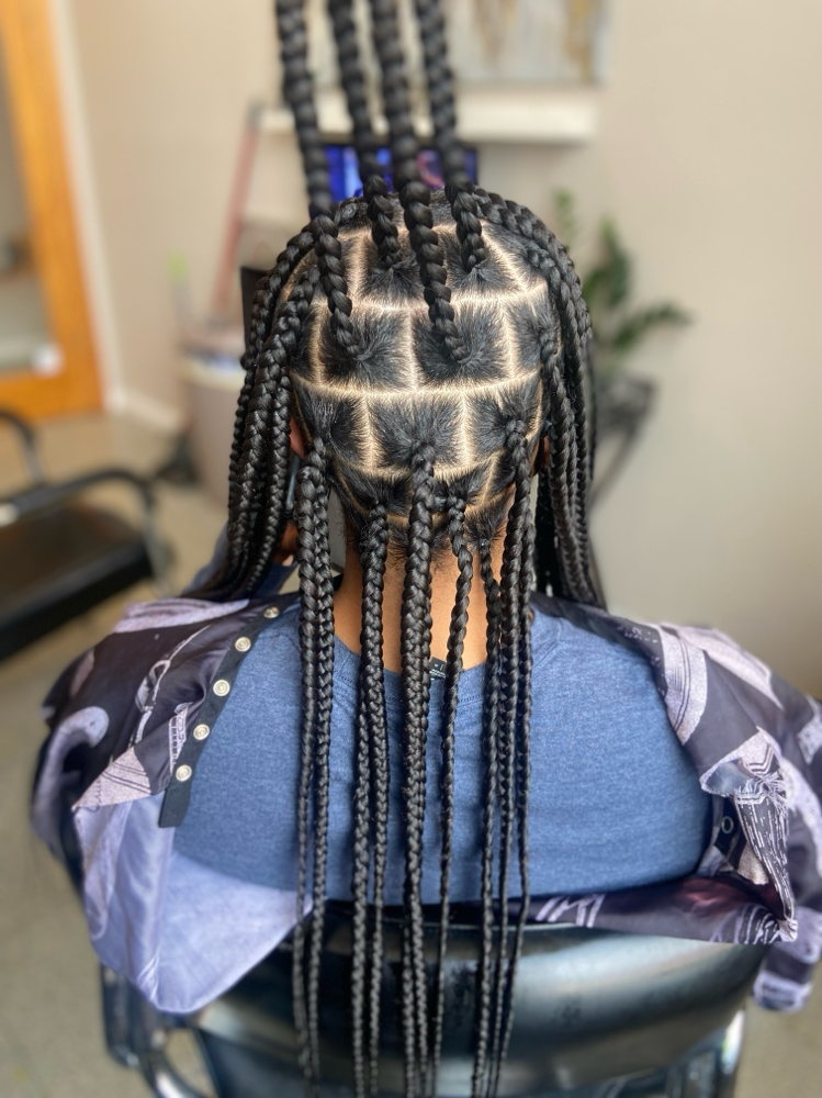 Large Knotless Braids