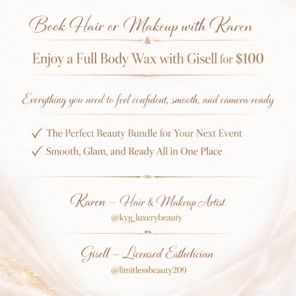 The Full Glam Experience (wax Part) at Liv Beautiful Esthetics in CA, CA