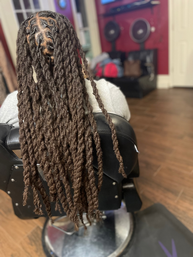 Dreads Retwists Lower-back Length at Jazzy Beauty Lab in New orleans, LA