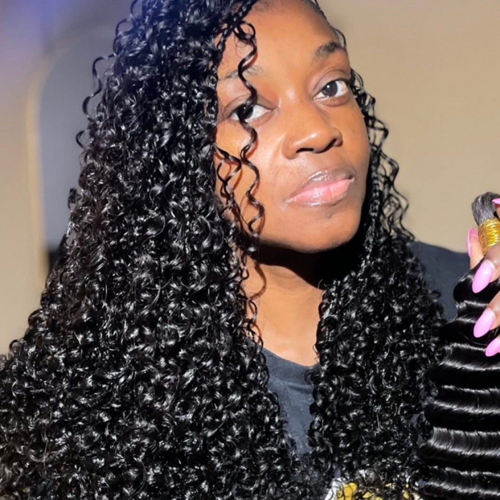 Bohemian Knotless Roded Ends at TewCuteBraiding in Mobile, AL