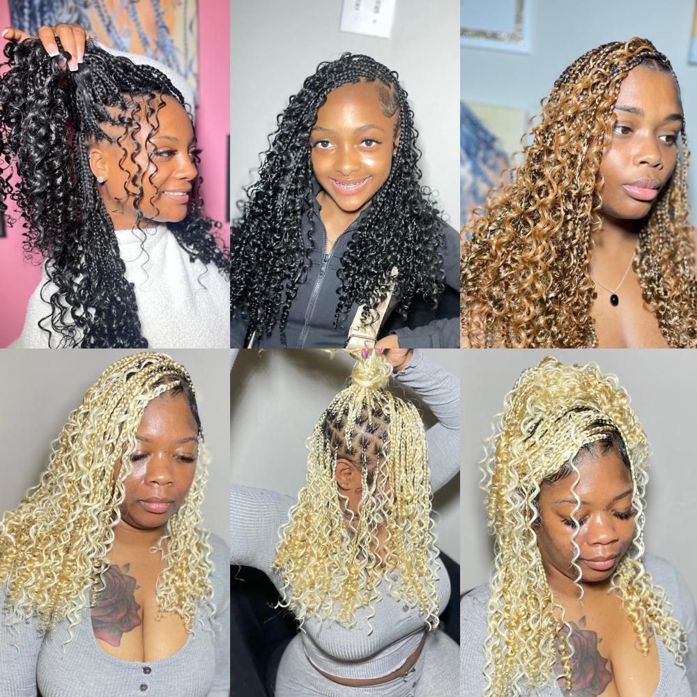 Bohemian Knotless Bob Human Hair