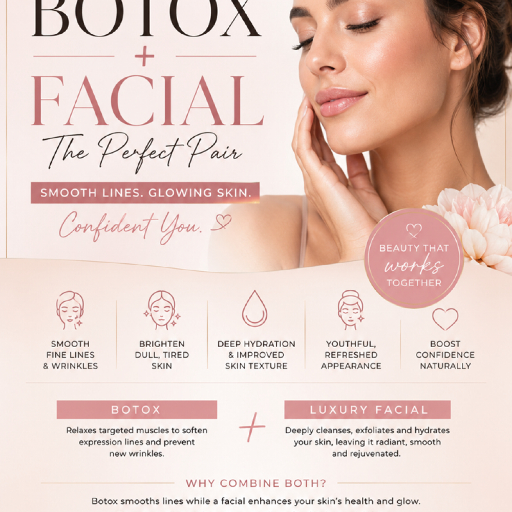 Botox + Facial = Refreshed at Elite Luxe  MedSpa and Cosmetics in Houston, TX