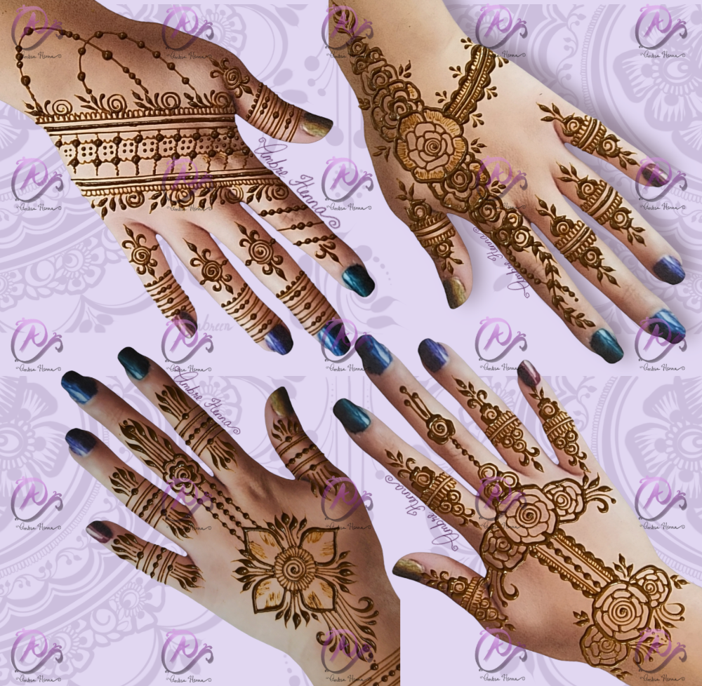 Four 10 Mins Henna Designs