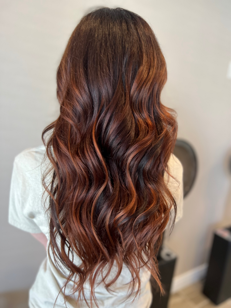 All Over Root Color + Highlights