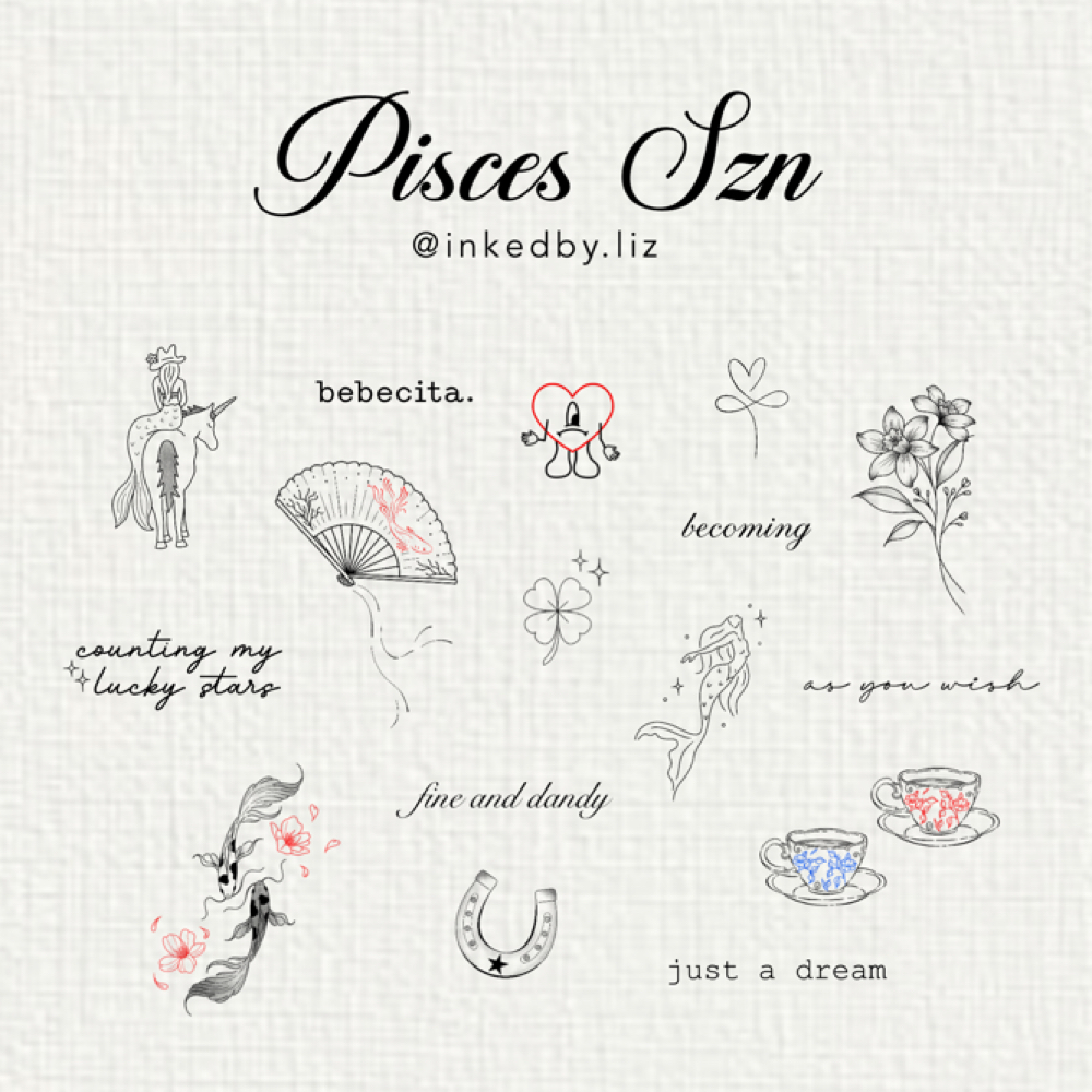 Pisces Szn Flash at Inked by Liz in Dallas, TX