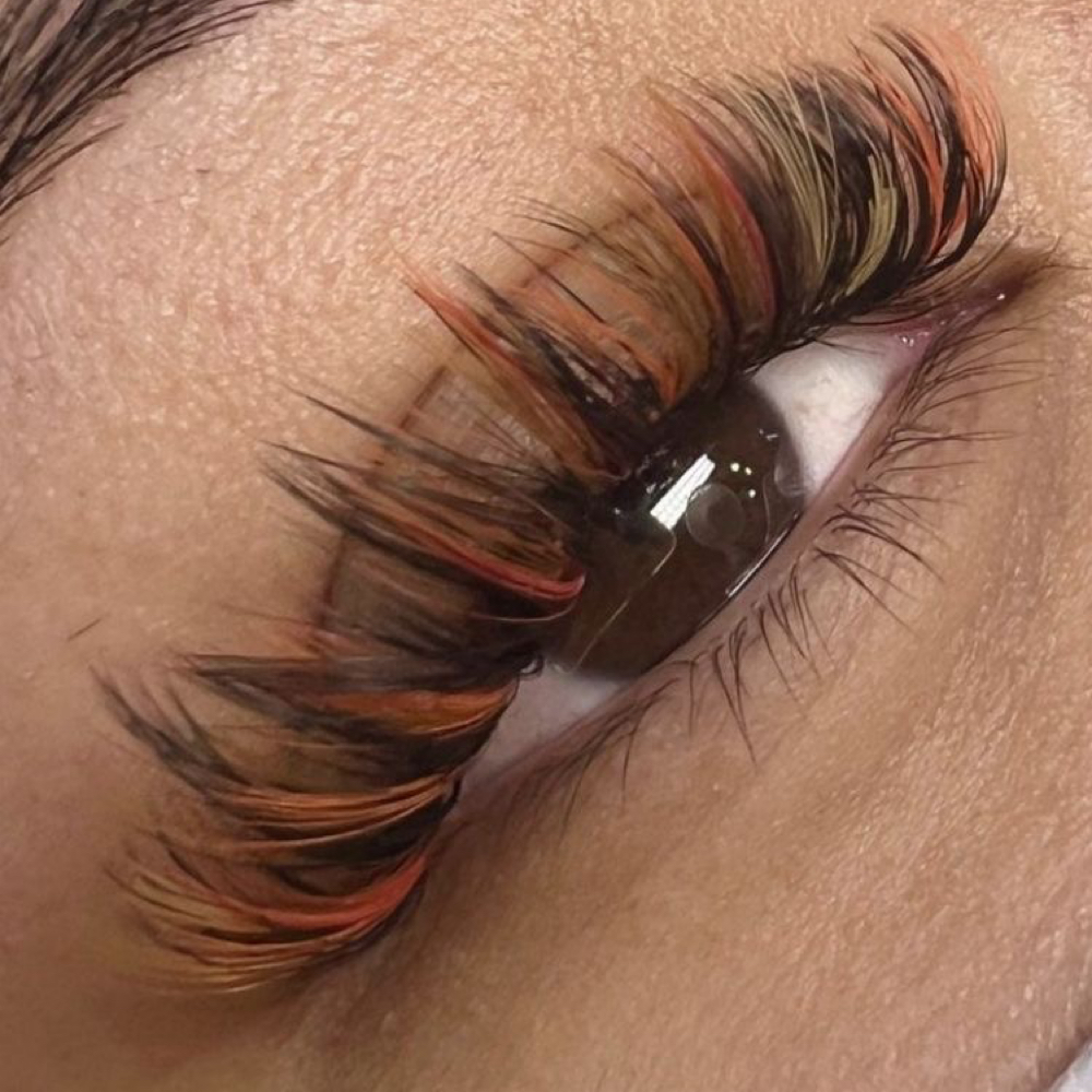 halloween color lash set at Haven & Mane in Crab Orchard, WV