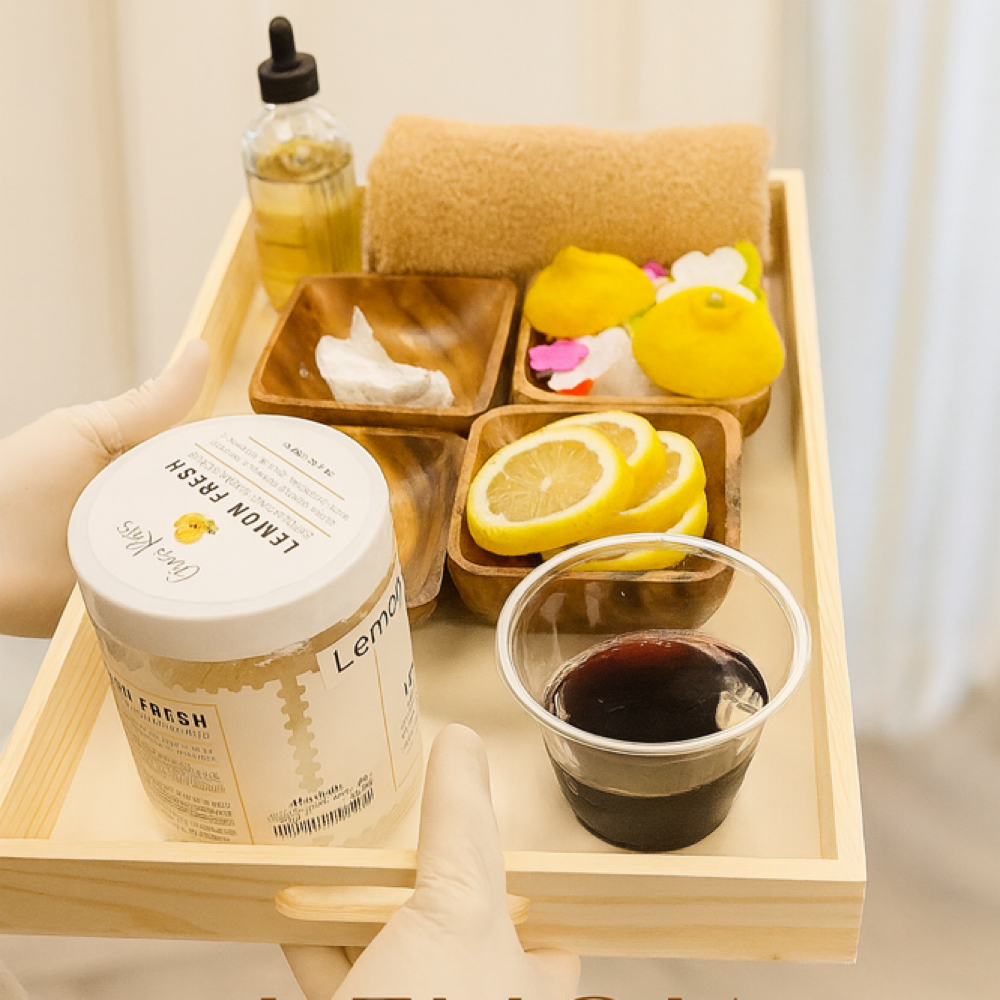 Organic Lemon Pedicure at Noire Nail Bar in Atlanta, GA