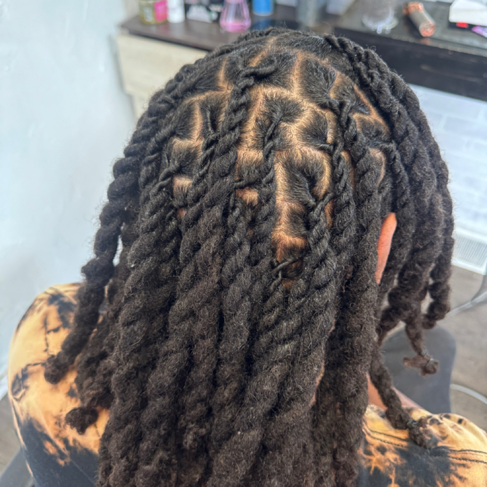 Dread Retwist at Small Town Glam Salon & Spa in Bethel, OH