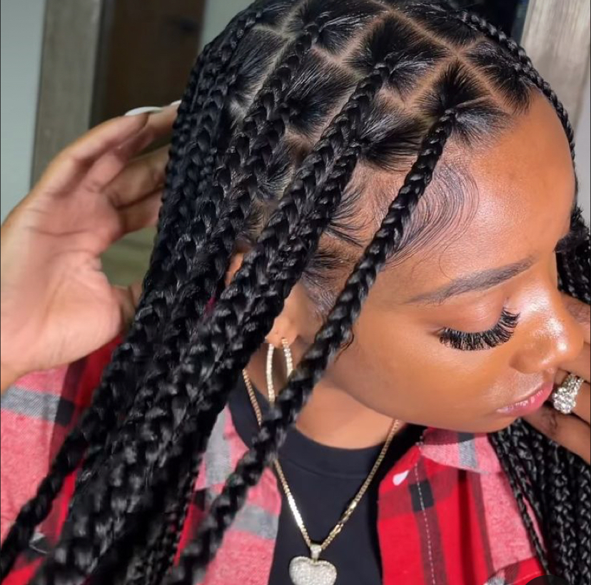 Medium Boxbraids W/hair at To Be Crowned By Nina Lynn in Emmaus, PA