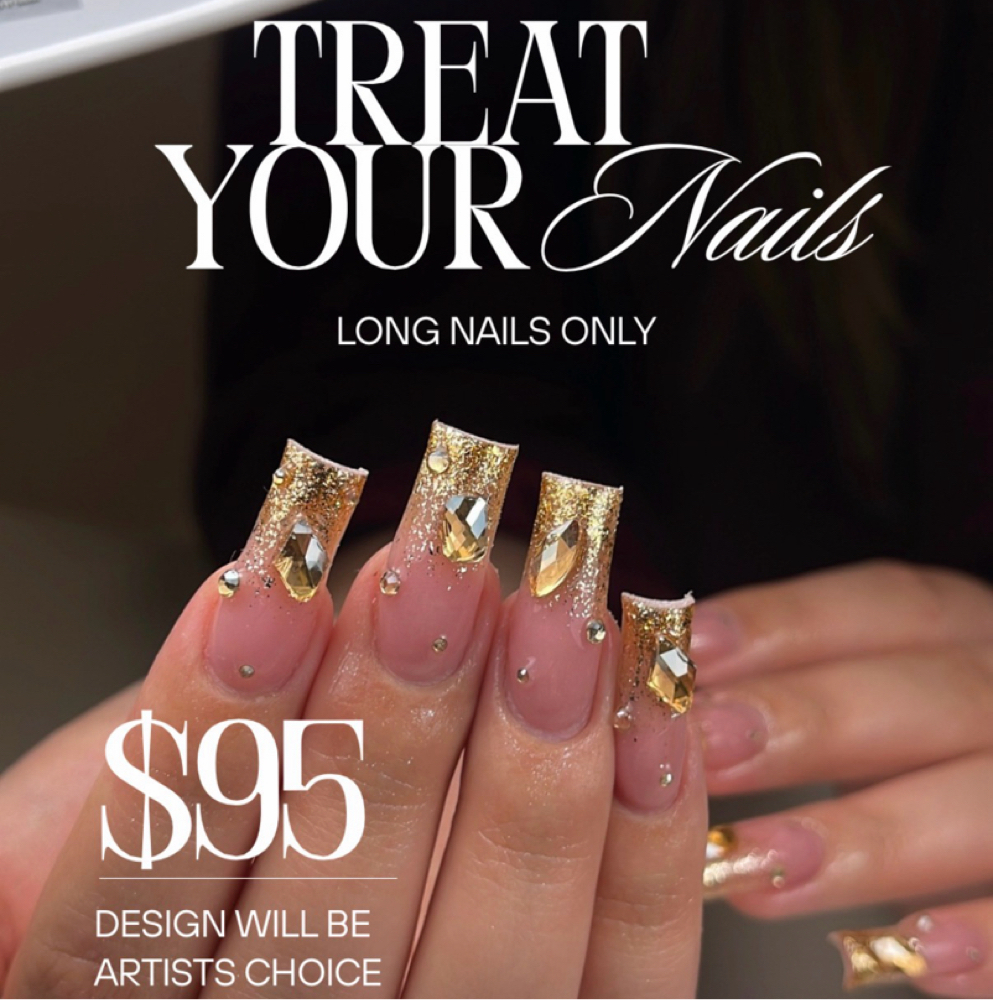 Brianna’s Long Nails Promo at Gilded Nails Studio in San Antonio, TX