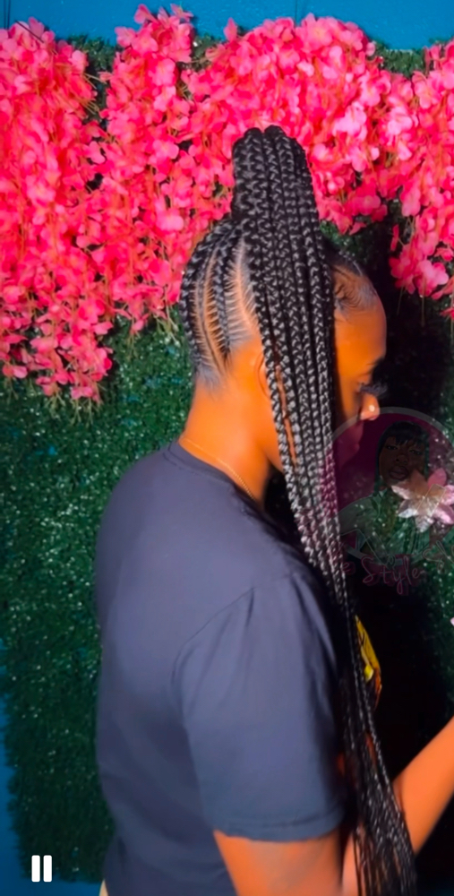 High Pony/ Bun Feed Ins at Nai TheStyleSlayer in Midwest City, OK