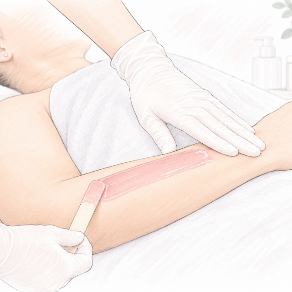 Full arm waxing at Skin Reboot Spa Clinic in Cary, NC