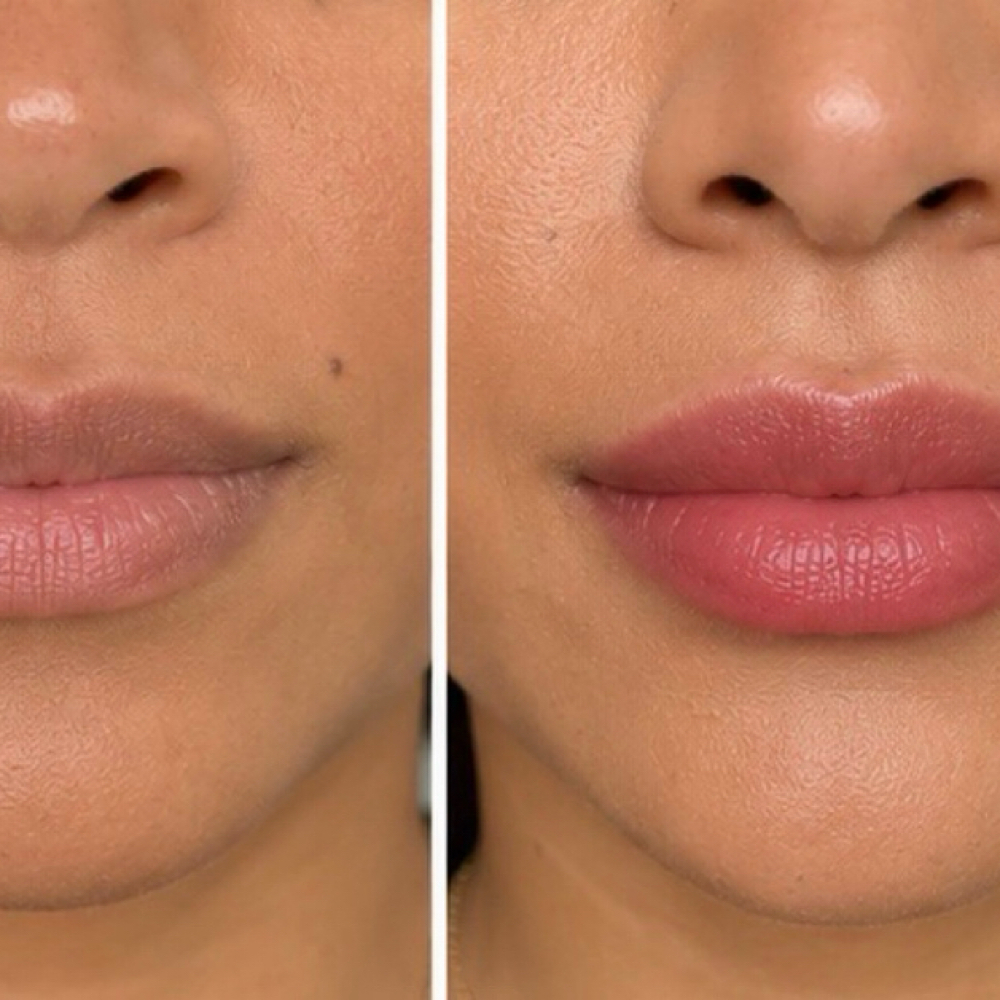 Lips blushing at Miabrows  Salon in San Rafael, CA