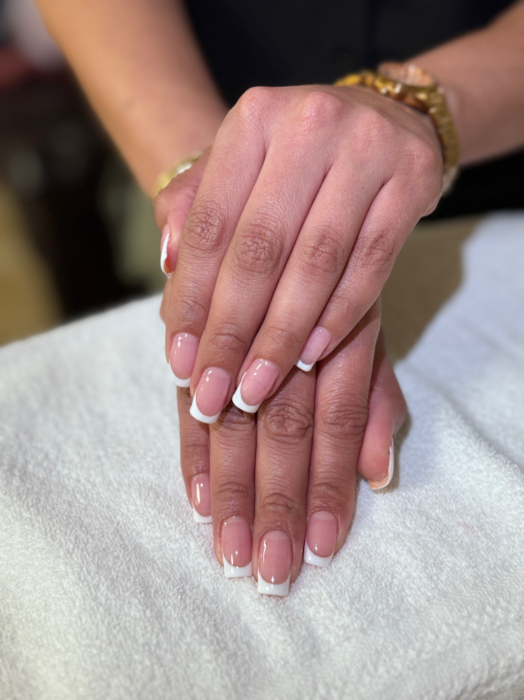 Polished Gel French Tip