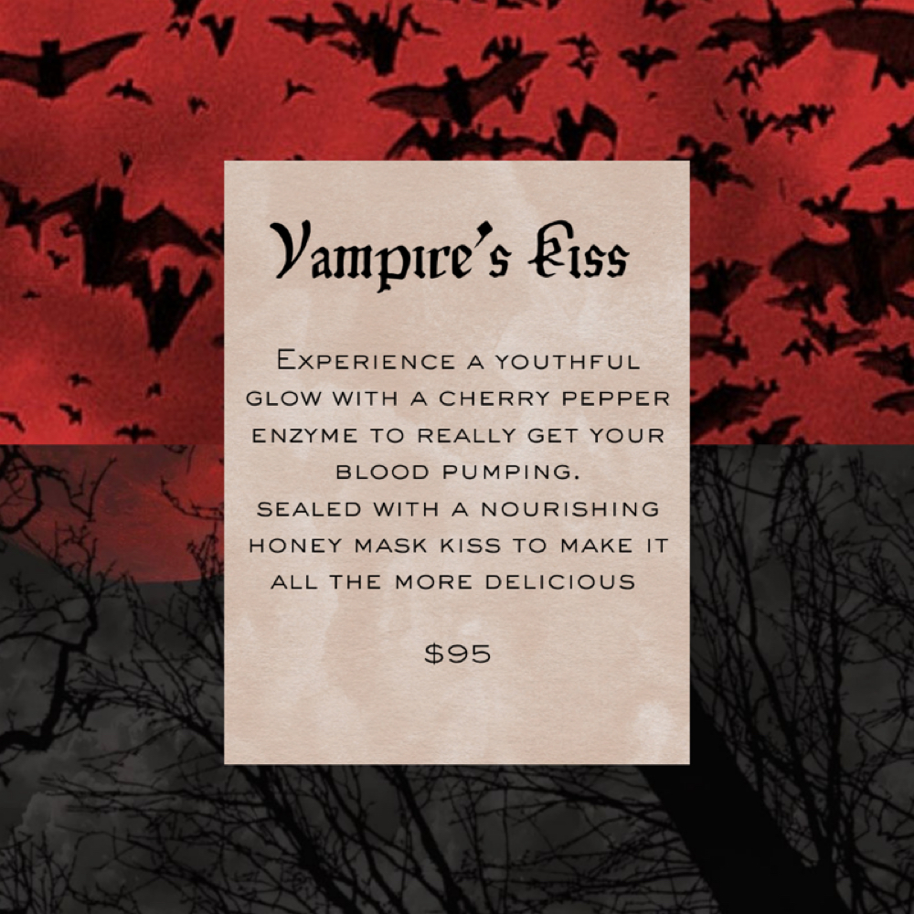 vampire’s kiss facial at Lil’ Devil Esthetics in Reno, NV