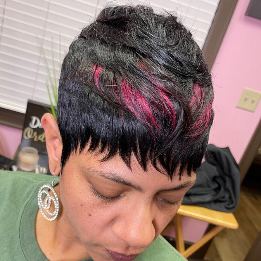 Partial Quickweave at Shear Pink Hair Studios in Chattanooga, TN