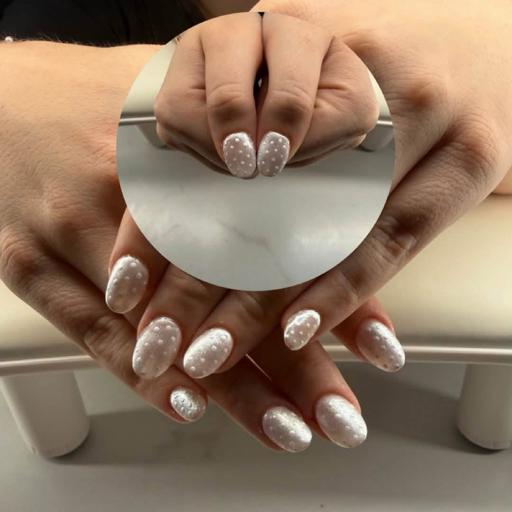 Acrylics + Manicure at Southern Bay Bliss Salon in Red Bay, AL