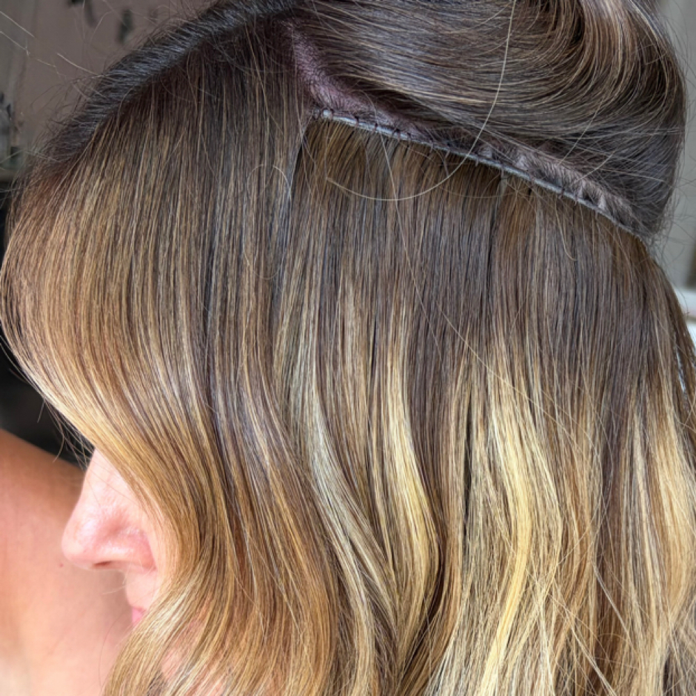 Hand-tied Extension Move-Up at ALLIE DOES YOUR HAIR in Stuart, FL
