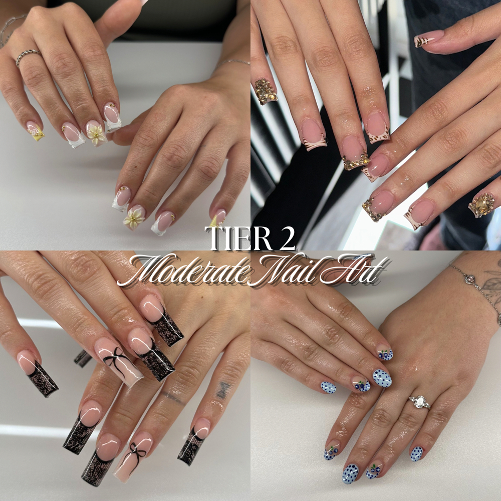 Tier 2 - Moderate Nail Art at scultpedbyicy in Modesto, CA