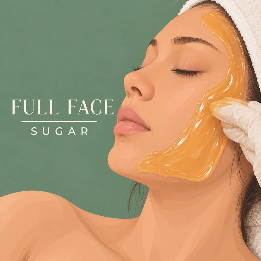 Full Face Sugaring- No Brows at Sugared By Em in Thousand Oaks, CA