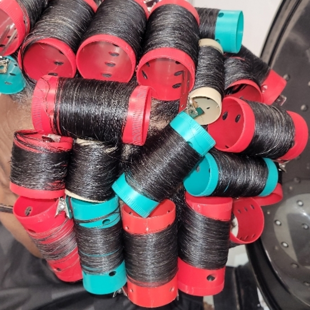 Roller Set at Cre8ive Salon in Maud, TX