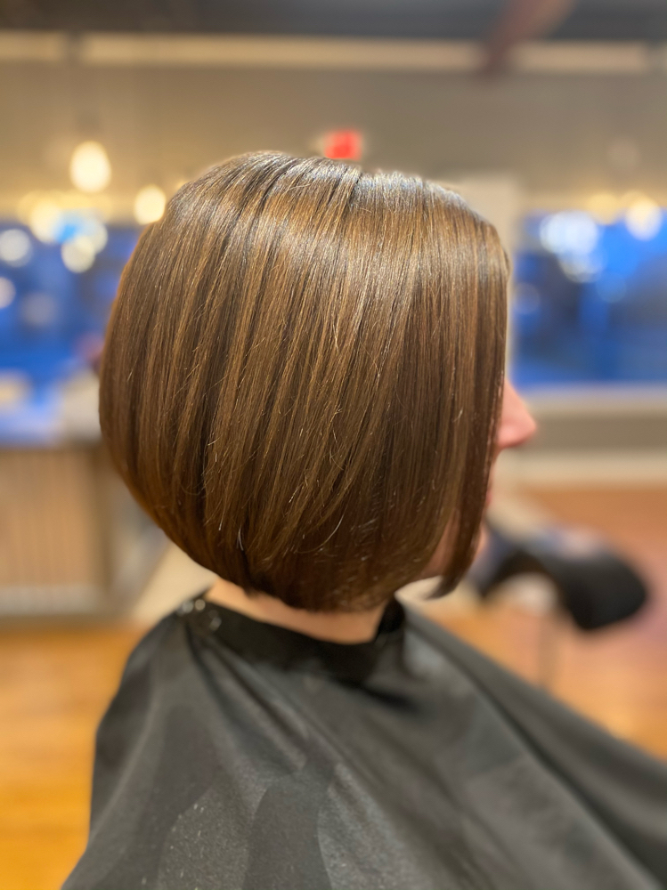 All over color short hair