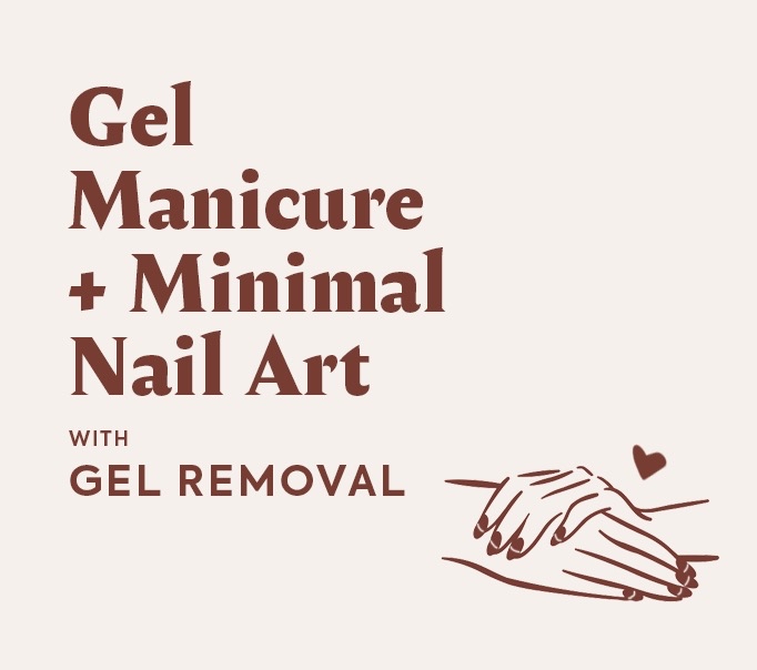 Gel Manicure+Minimal Art+Removal