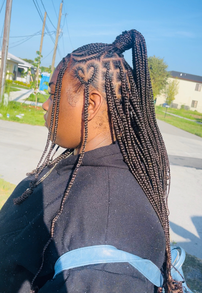 Braids In Front W/Plaits