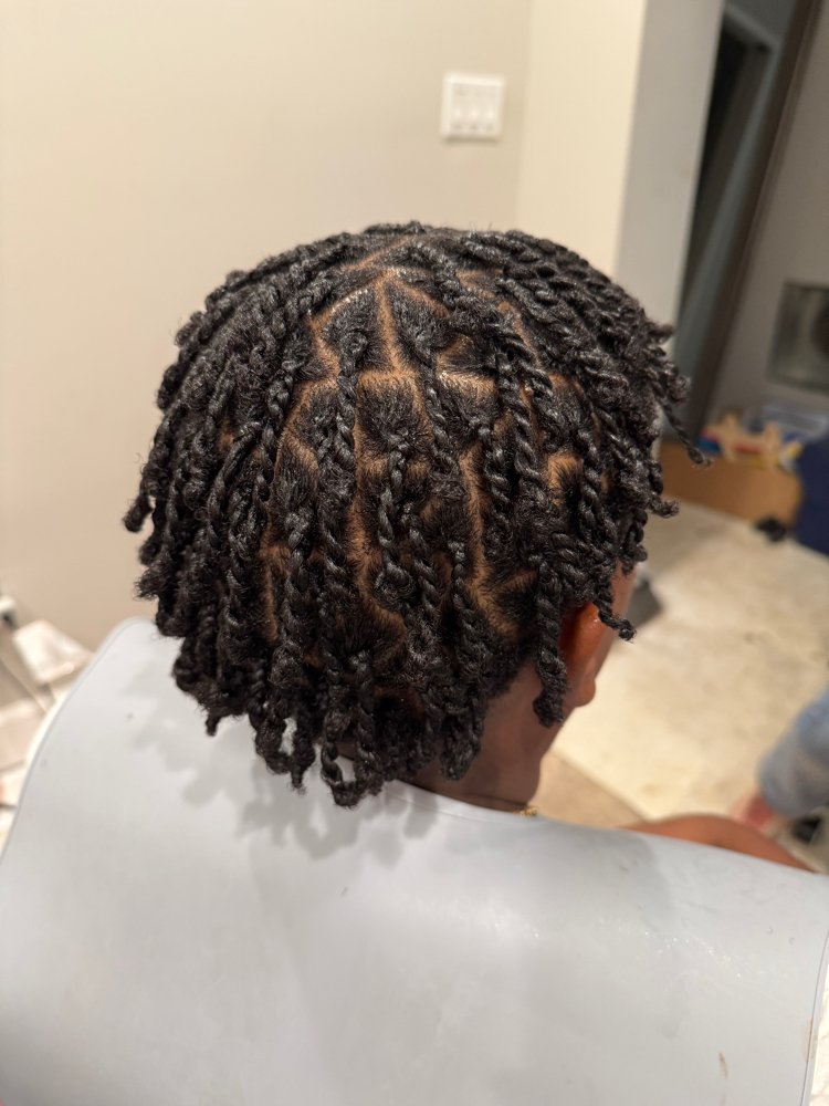 Kiddie Natural Two-Strand Twists at I.Lenice Designs in Mableton, GA