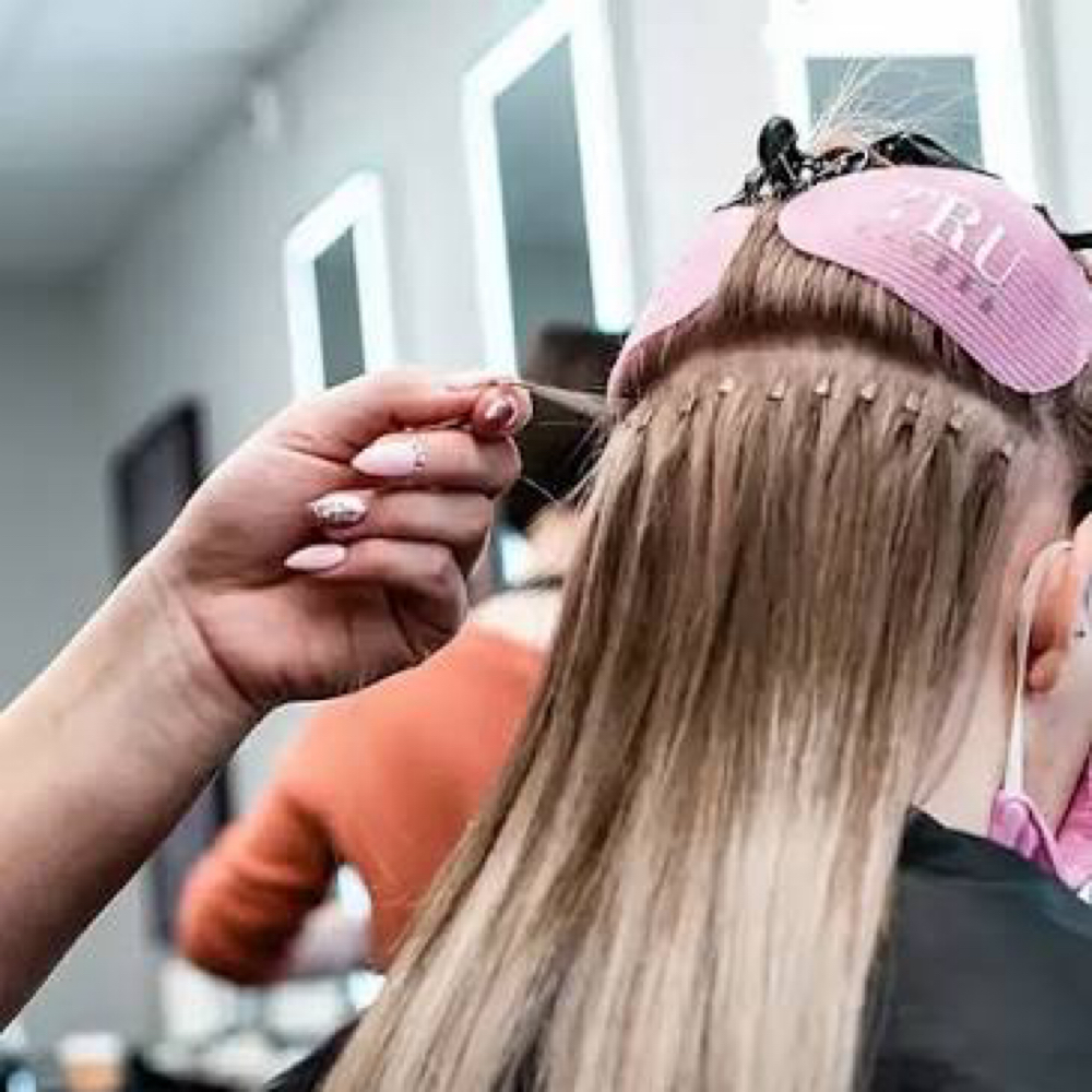 Hair Extension Installation at Luna salon in Ballground, GA