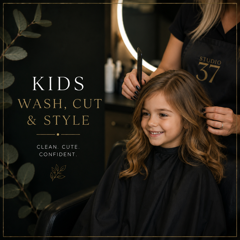Kids Wash Cut &Style (12 And Under) at Studio 37 in Dix, IL