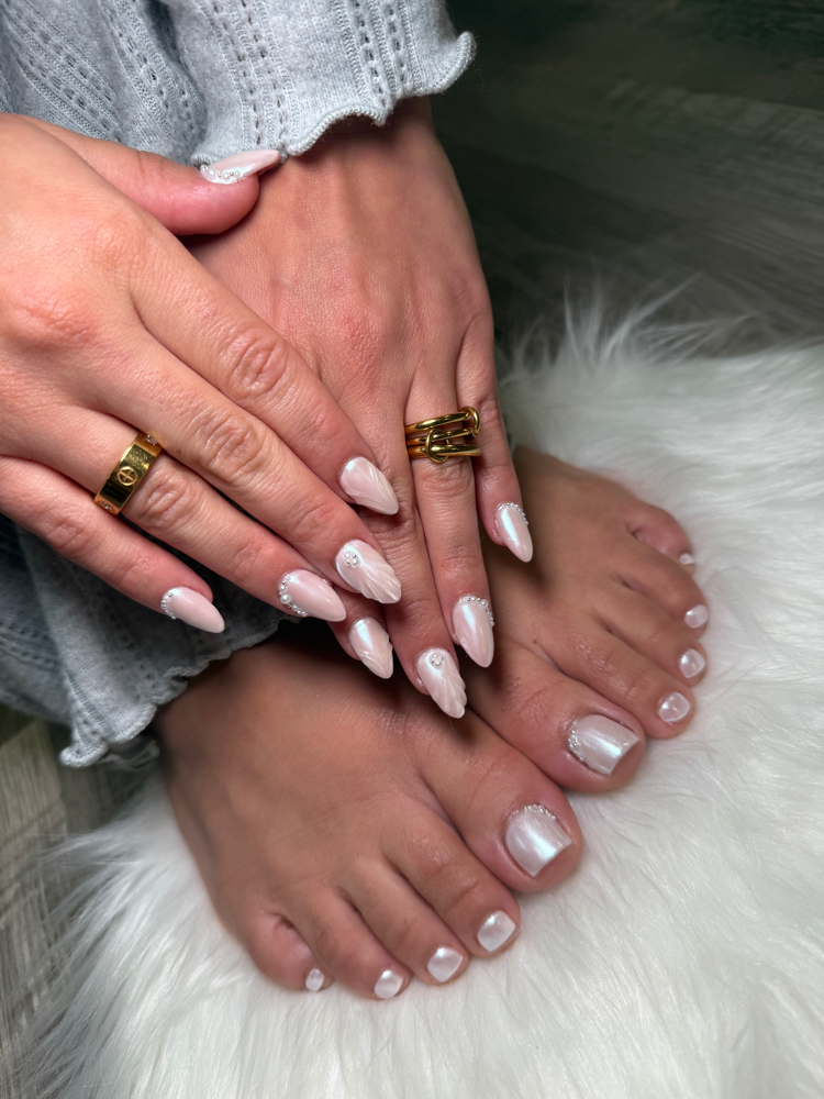 Mani +  Dry Pedi Combo at Jenny Nailed It in Oakdale, CT