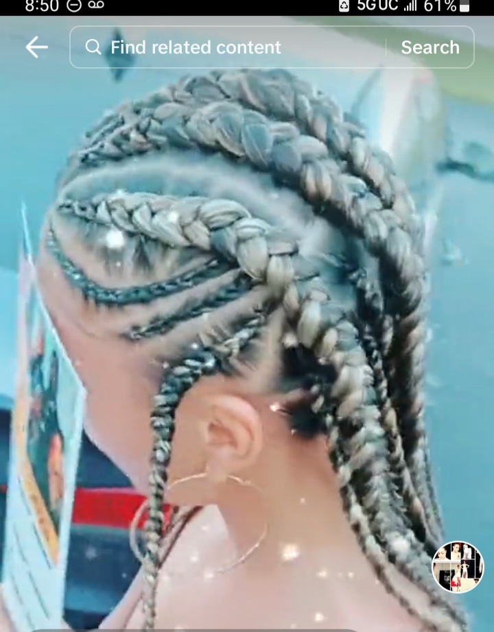 Feedin Cornrows with Design