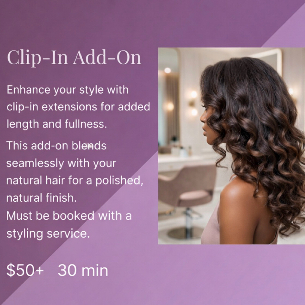 Clip Ins/Add on service(Add on) at Hair by J’Rena’ in Lawrenceville, GA