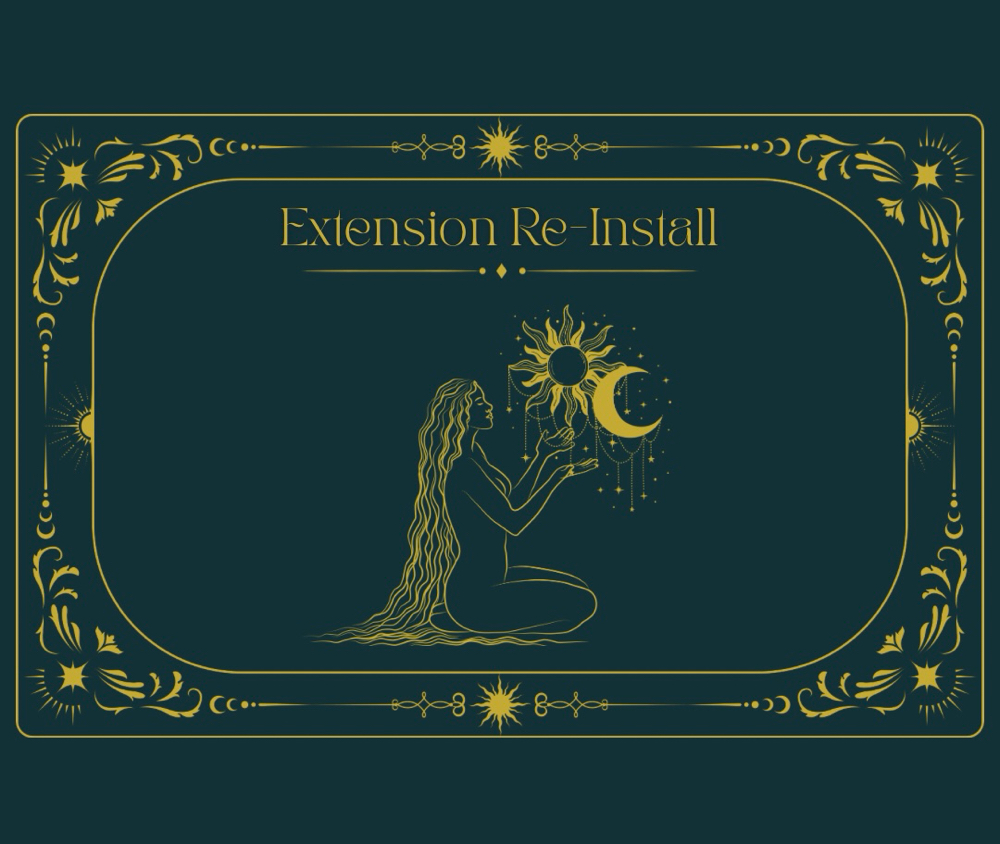 Extension Re-Install