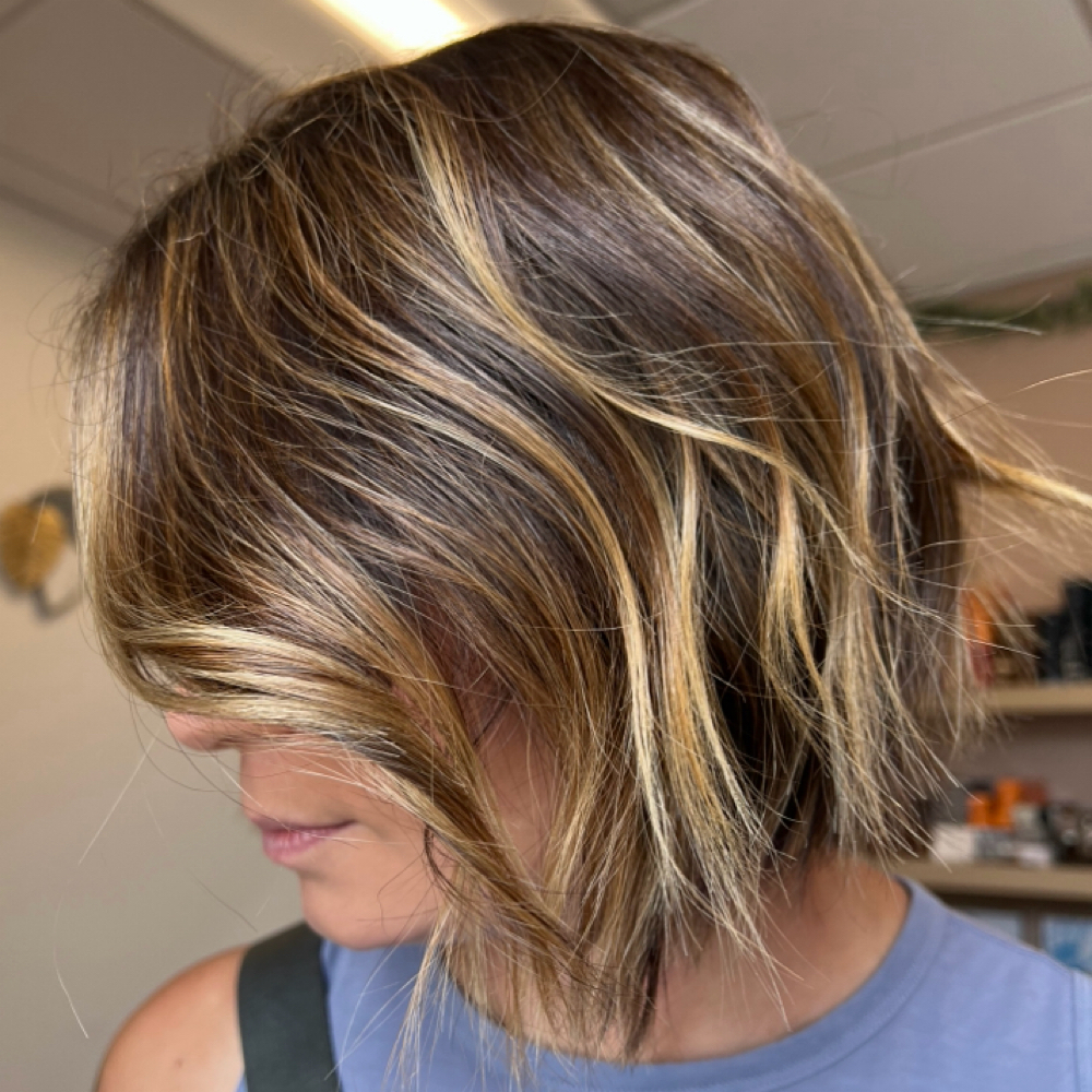 Root Touch Up w/ Highlights at Kayla Wise in Fort Worth, TX