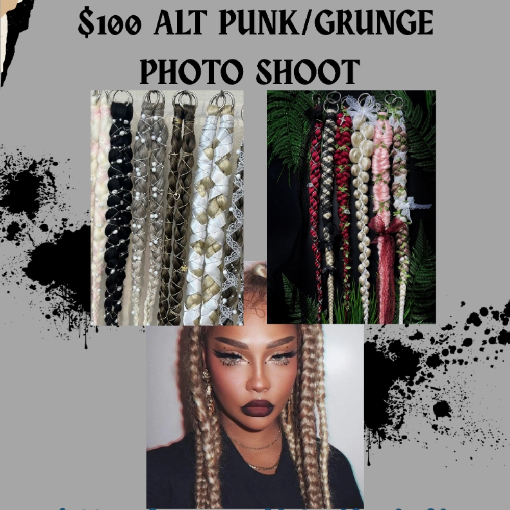 $100 ALT/punk/Grunge Photo Shoot at Authentic Hair Co in Wichita, KS