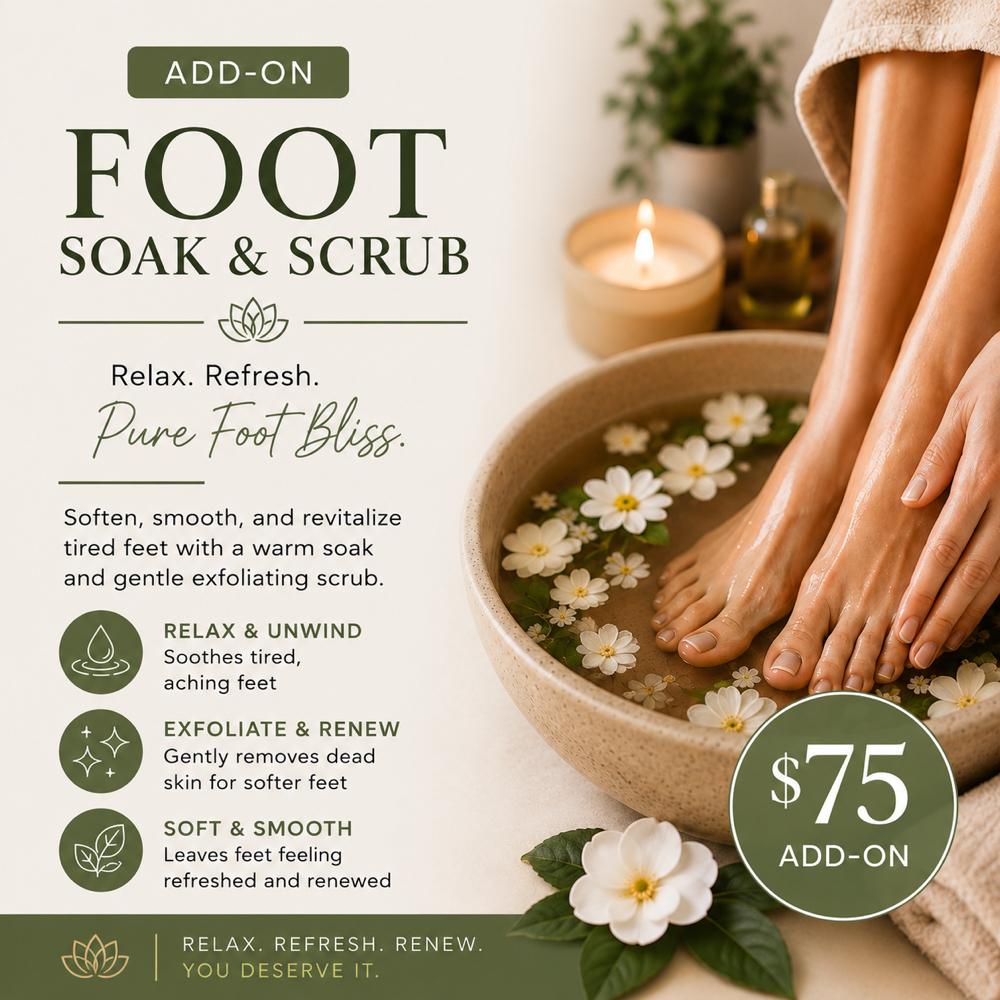 Deluxe Footsie Soak Add-On at Beauty, Bliss and Wellness LLC in Rainsville, AL