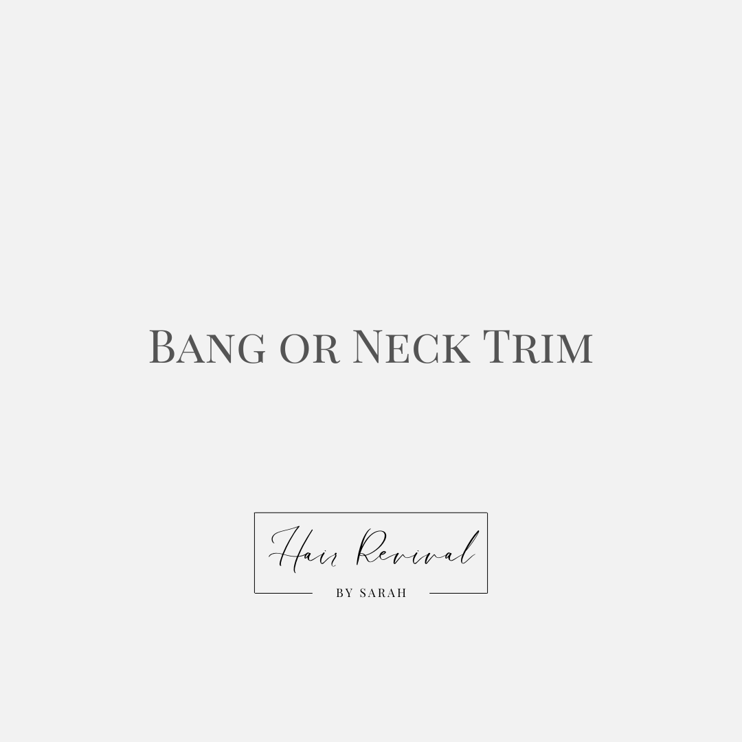 Bang or Neck Trim