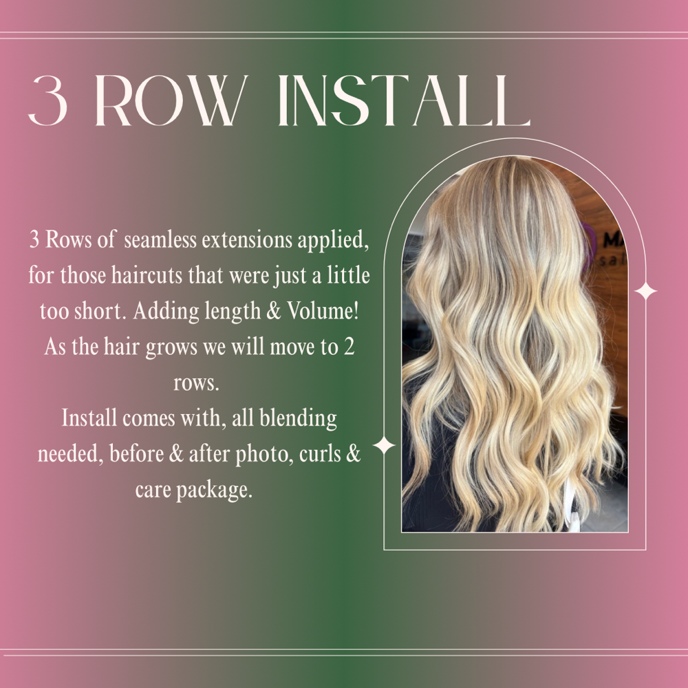 3 Row Install