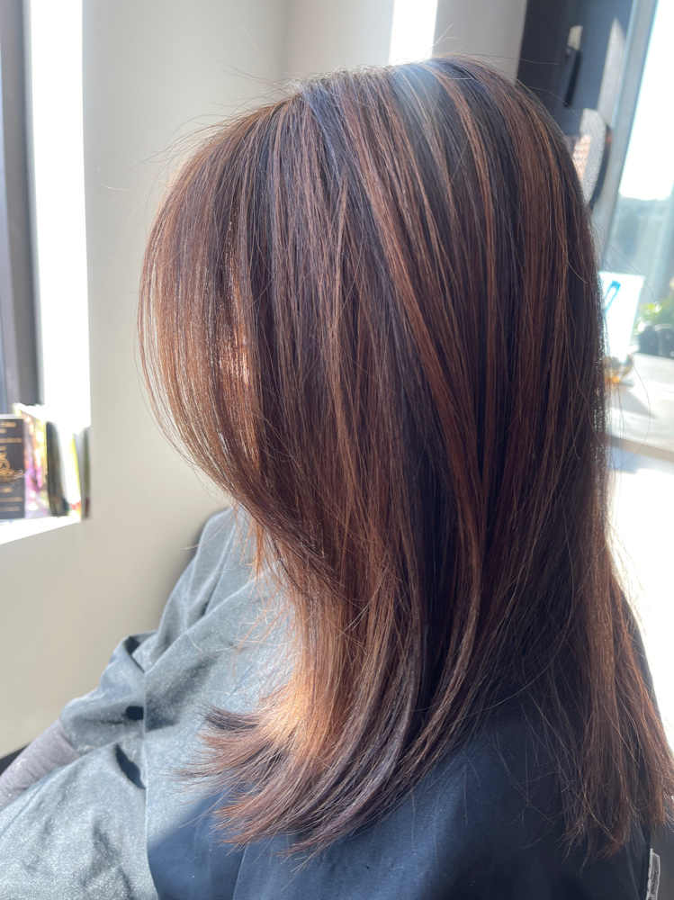 Color Retouch & Blowdry