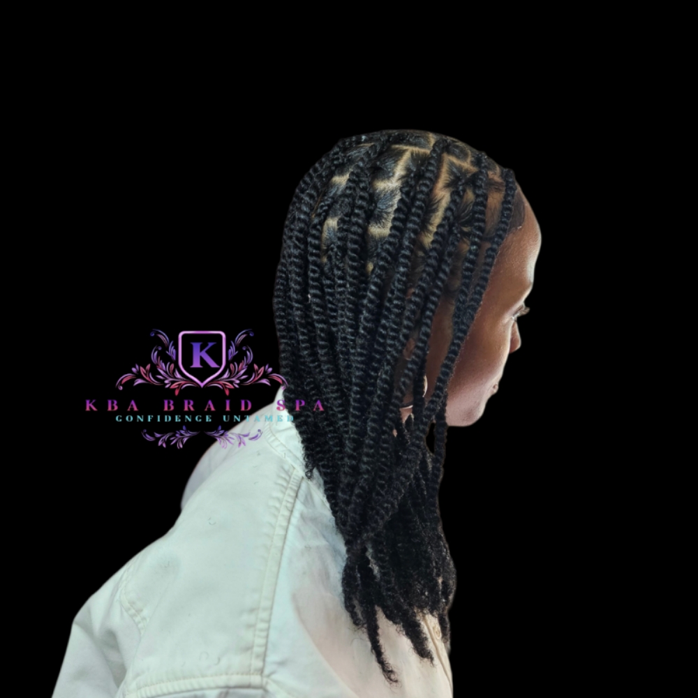 Medium Large Spring Twist at KBA Braid Spa in Hazel Crest, IL