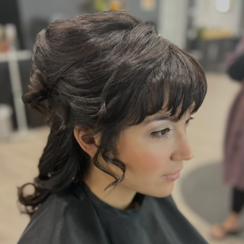 Wedding Up-do Style at Danie Cole in Lapeer, MI