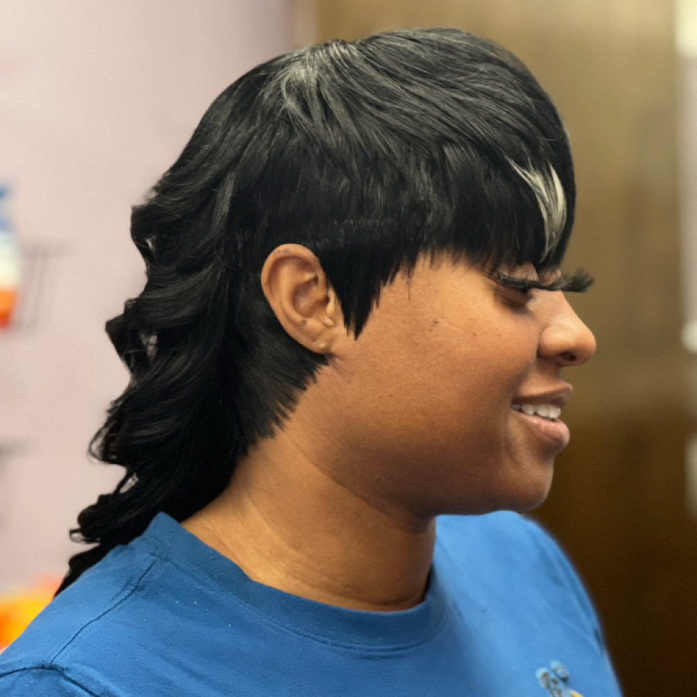 Closure Mullet Quickweave at Transformed Salon in Athens, GA
